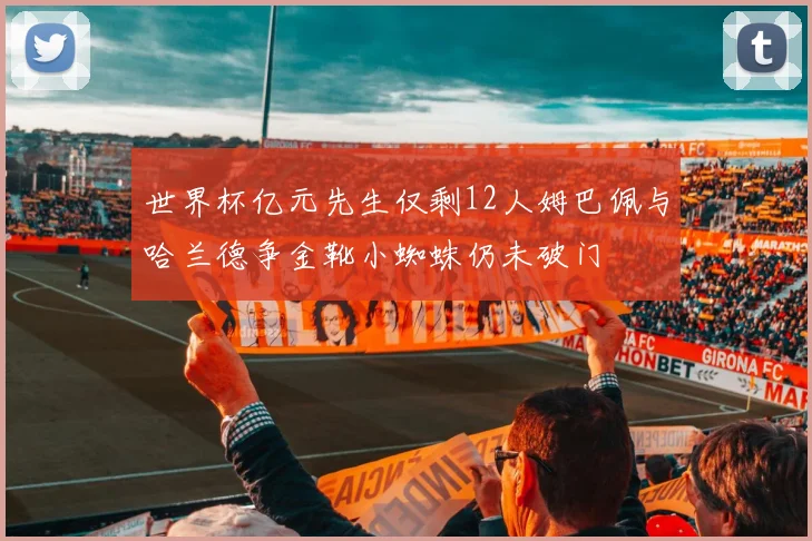 世界杯亿元先生仅剩12人姆巴佩与哈兰德争金靴小蜘蛛仍未破门